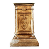 Renaissance style cast iron pedestal column