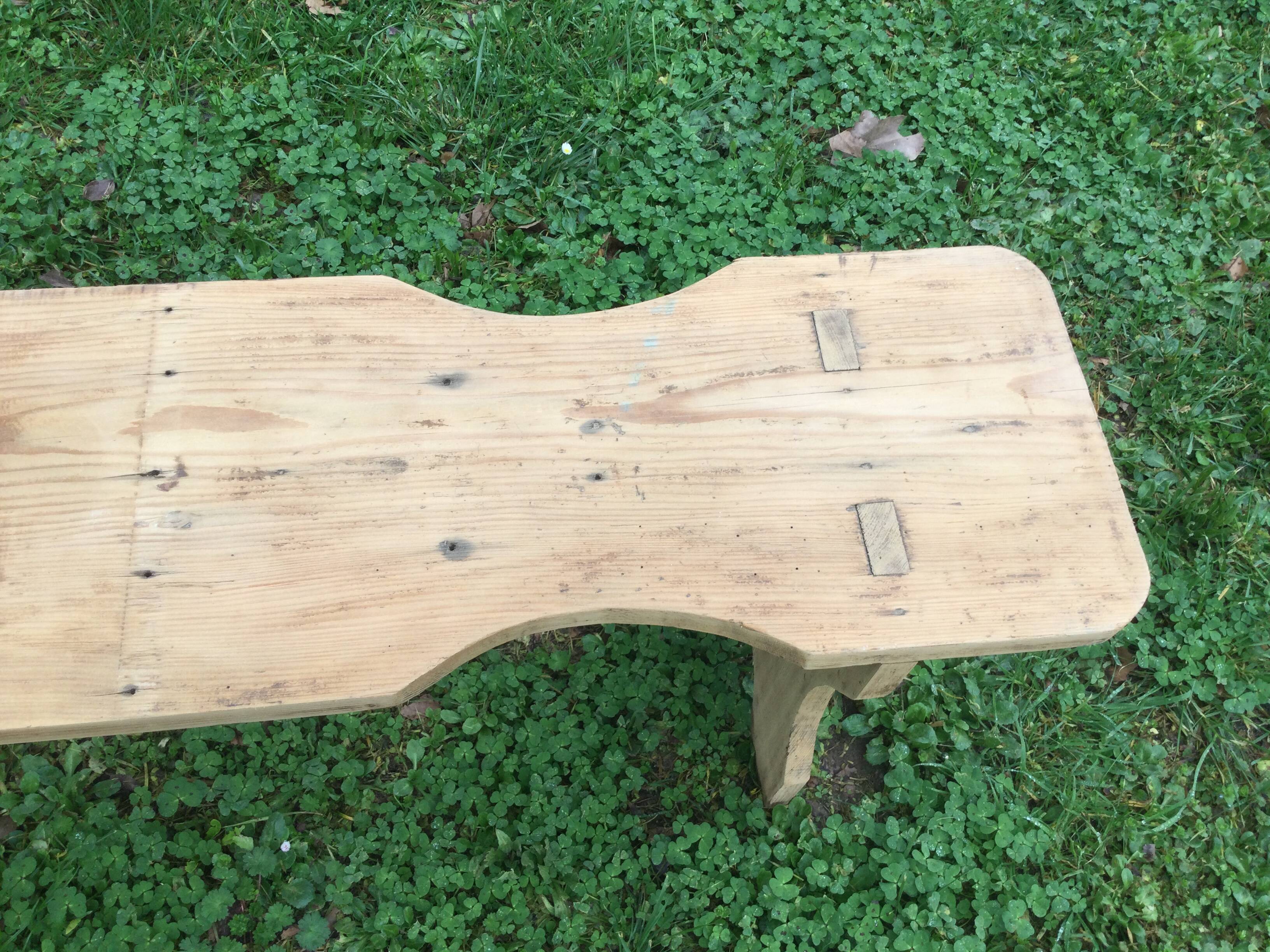 Large old fir bench