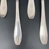 Silver metal cutlery