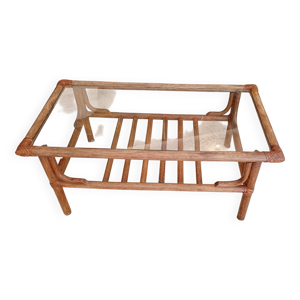 Table basse en bambou