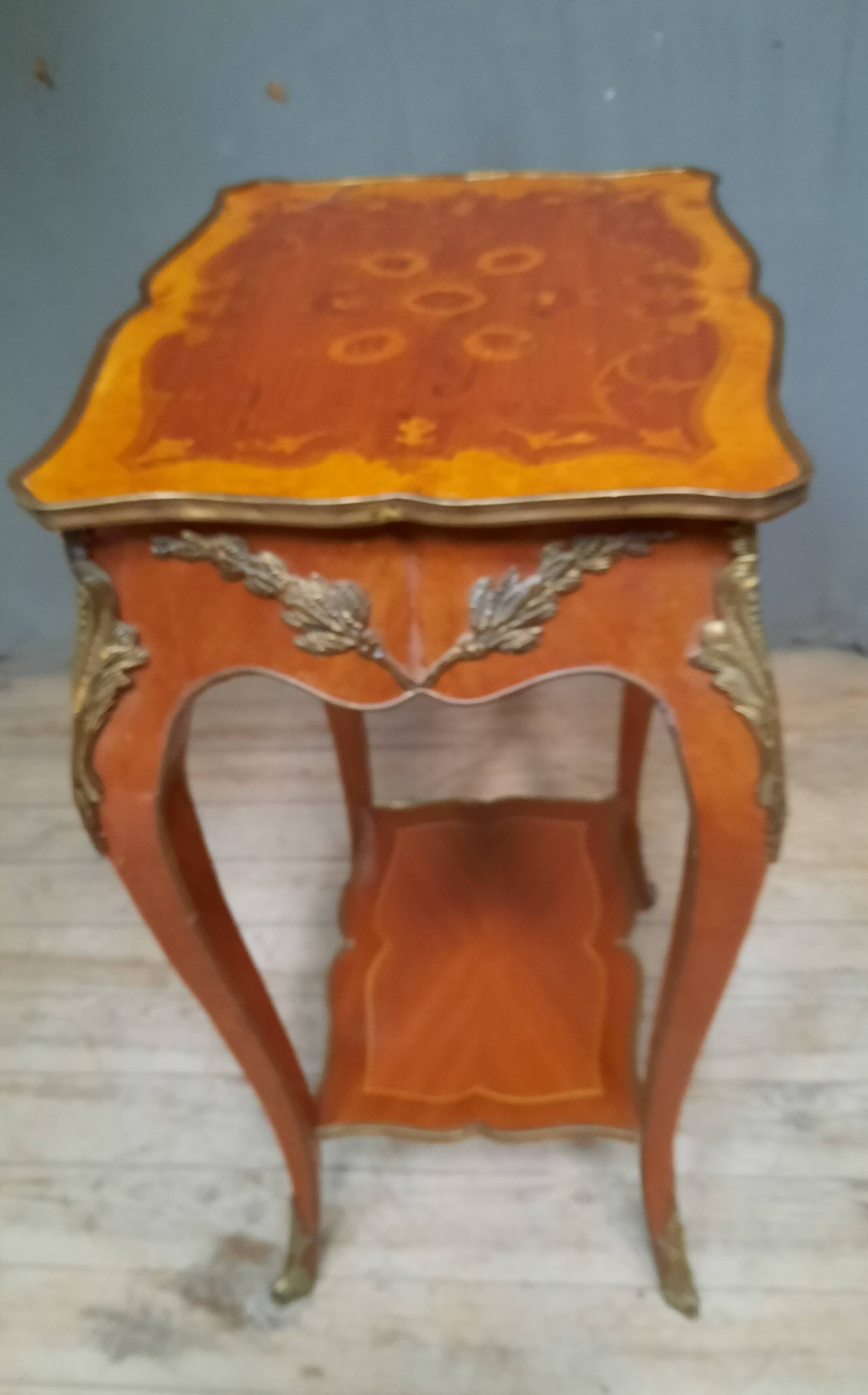 Louis XV style floral center table