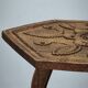 Circa 1900 Central European Hand-Carved Beech Side Table
