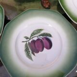 Set of 10 Pexonne Fruit Decor plates