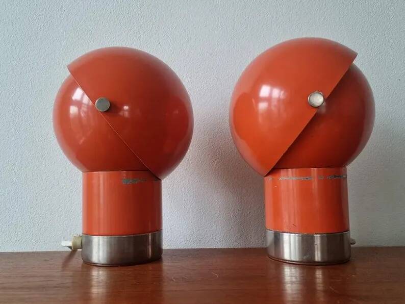 Pair of Mid-Century Table Lamps Designed by Pavel Grus, Kamenicky Senov, 1960s