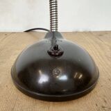 Vintage Brown Bakelite Gooseneck Table Lamp, 1950s