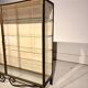 Double vintage metal and glass display cabinet from the 50s/60s – industrial style
