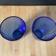 Lot de 2 verres bleus