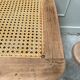 Banc en chêne et cannage