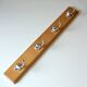 Solid wooden coat door, coat rack with 4 hooks