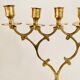 Chandelier ancien 5 branches en laiton