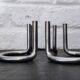 Gemini candlestick by Peter Karpf for Lundtofte from 1965