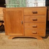 Vintage wooden buffet refurbished – 1 door and 4 drawers
