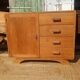 Vintage wooden sideboard refurbished – 1 door and 4 drawers