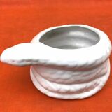 Planter / Decorative pot Snake shape White ceramic