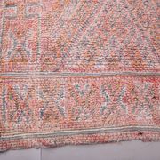 Pink Vintage Moroccan Rug 205 x 303 cm, Berber Wool Rug, Berber Boho Rug