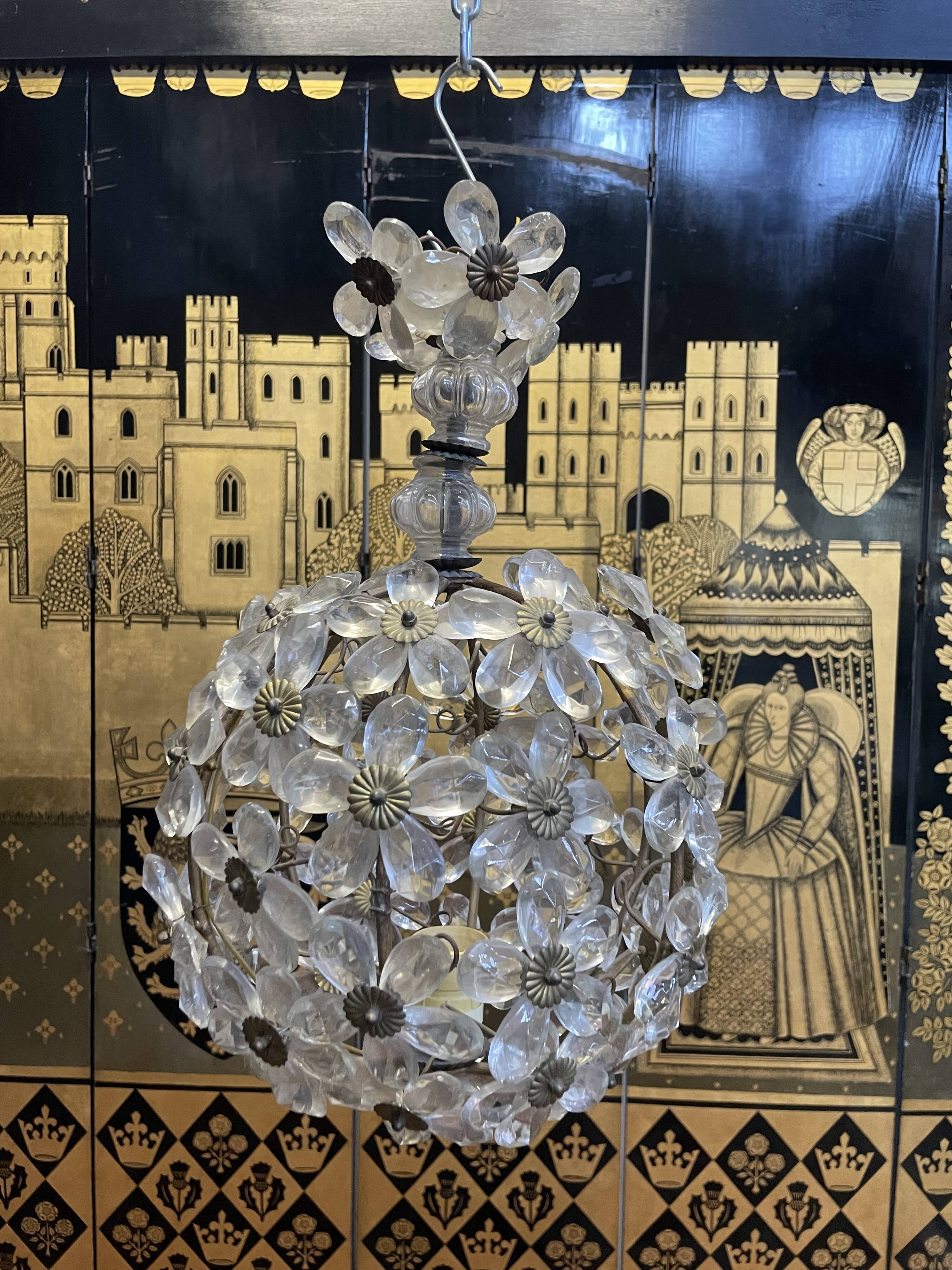 Round glass chandelier maison baguès