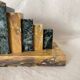 Pair of marble art deco bookends
