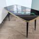 Table basse cocktail pieds compas vintage 60
