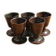 5 sandstone mugs