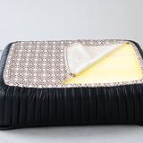 Canapé Sandra en Cuir Noir par Annie Hieronimus pour Ligne Roset, 1973, Set de 6