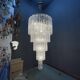 Extra Large Murano Glass Rod Chandelier, Italy, 1970s