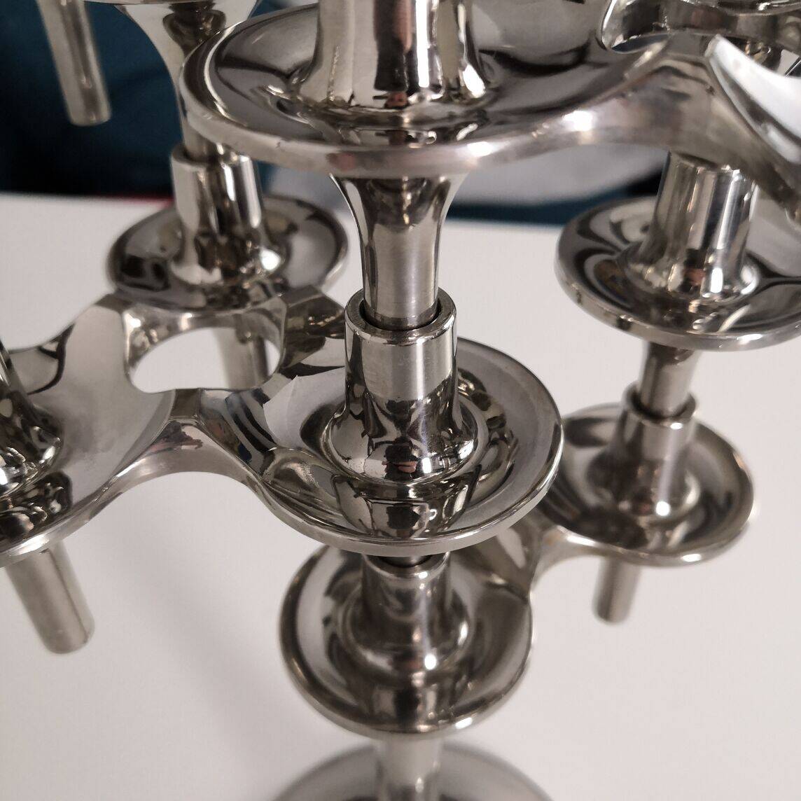 Set of 7 BMF "Orion" candle holders with foot