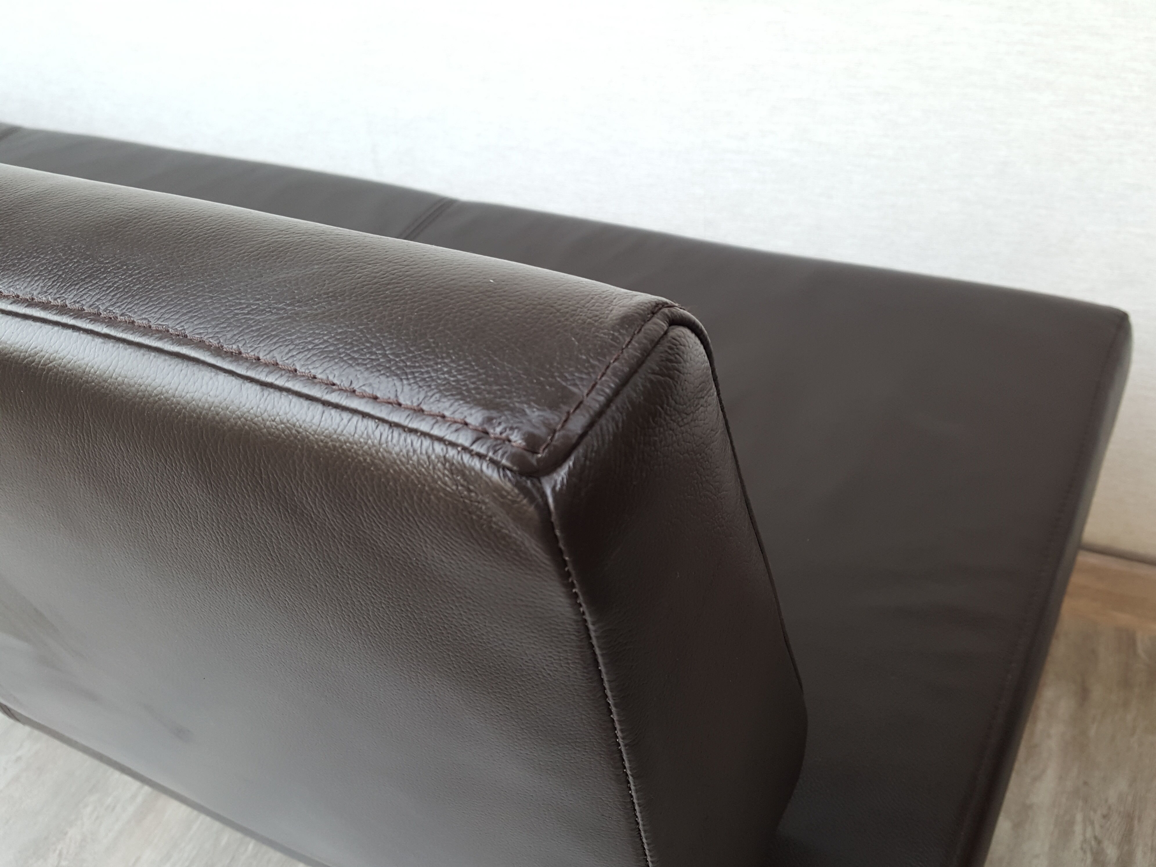 Leather office bench