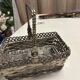 Antique woven metal basket