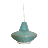 60s diabolo suspension in blue glass