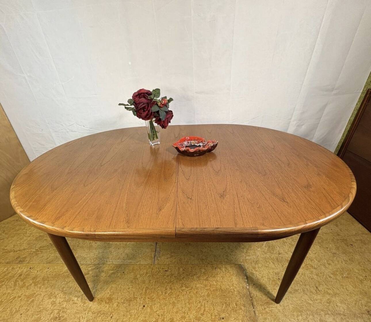 MidCentury Retro Vintage Teak Oval Extending Dining Table G Plan Fresco1960