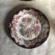 Set of 3 Antique Sarreguemines Dessert Plates: Hand-Painted Floral Ceramic