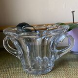Molded pressed glass cup
