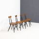 Ensemble de quatre chaises à manger Laukaan Puu 'Pirkka' par Ilmari Tapiovaara