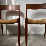 Model 75 straw chairs Niels O. Moller 1950