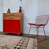 Commode vintage 2 portes coulissantes 2 tiroirs