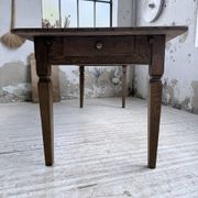 Solid oak farmhouse table with extensions (190-280cm) 1950