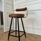 Leather armchair / bar stool