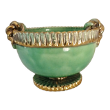 Cup, empty glazed ceramic pocket, signed Louis Dage, 50s