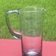 elegant water or orangeade pitcher in smoked glass from the 1970s - 25 cm