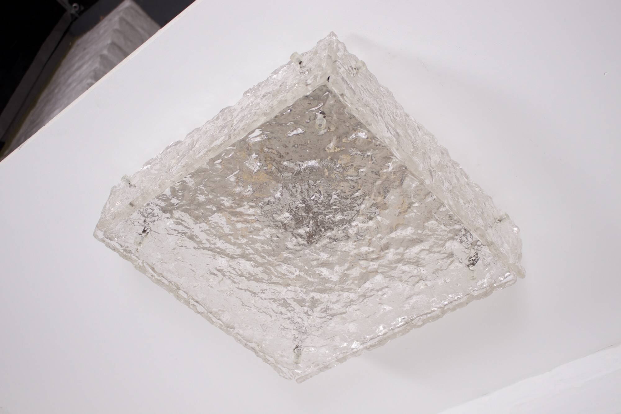 Brutalist ceiling light “Ice Glass”