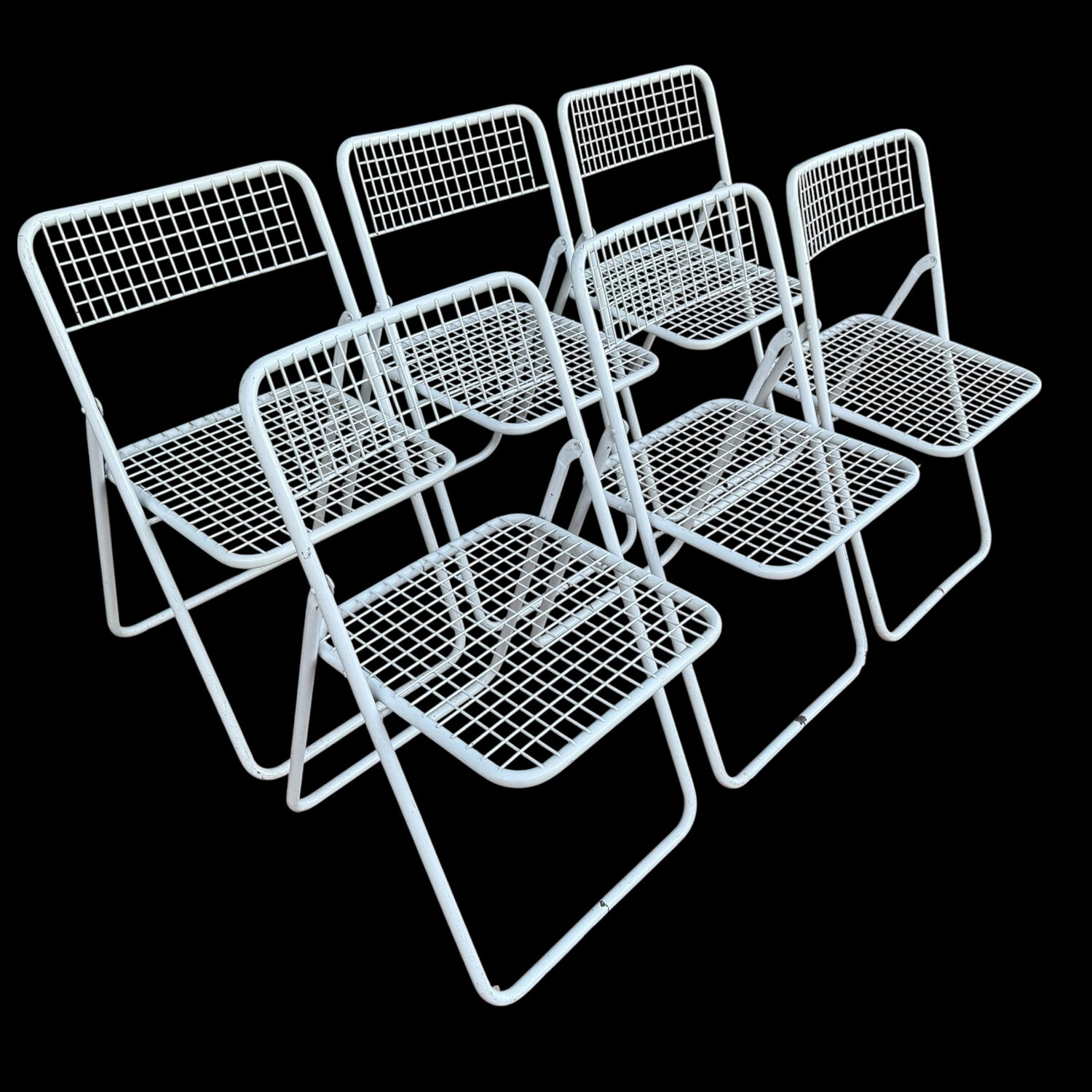 Ted Net Folding Chairs by Niels Gammelgaard for IKEA, 1970s, Set of