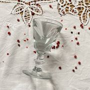 Antique late 19th century French bistro stemmed liqueur glass ACC-7275