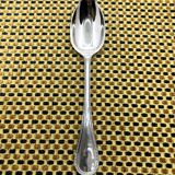 Silver-plated dessert spoon from Christofle, Perles model