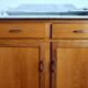 Art Deco marble bathroom cabinet