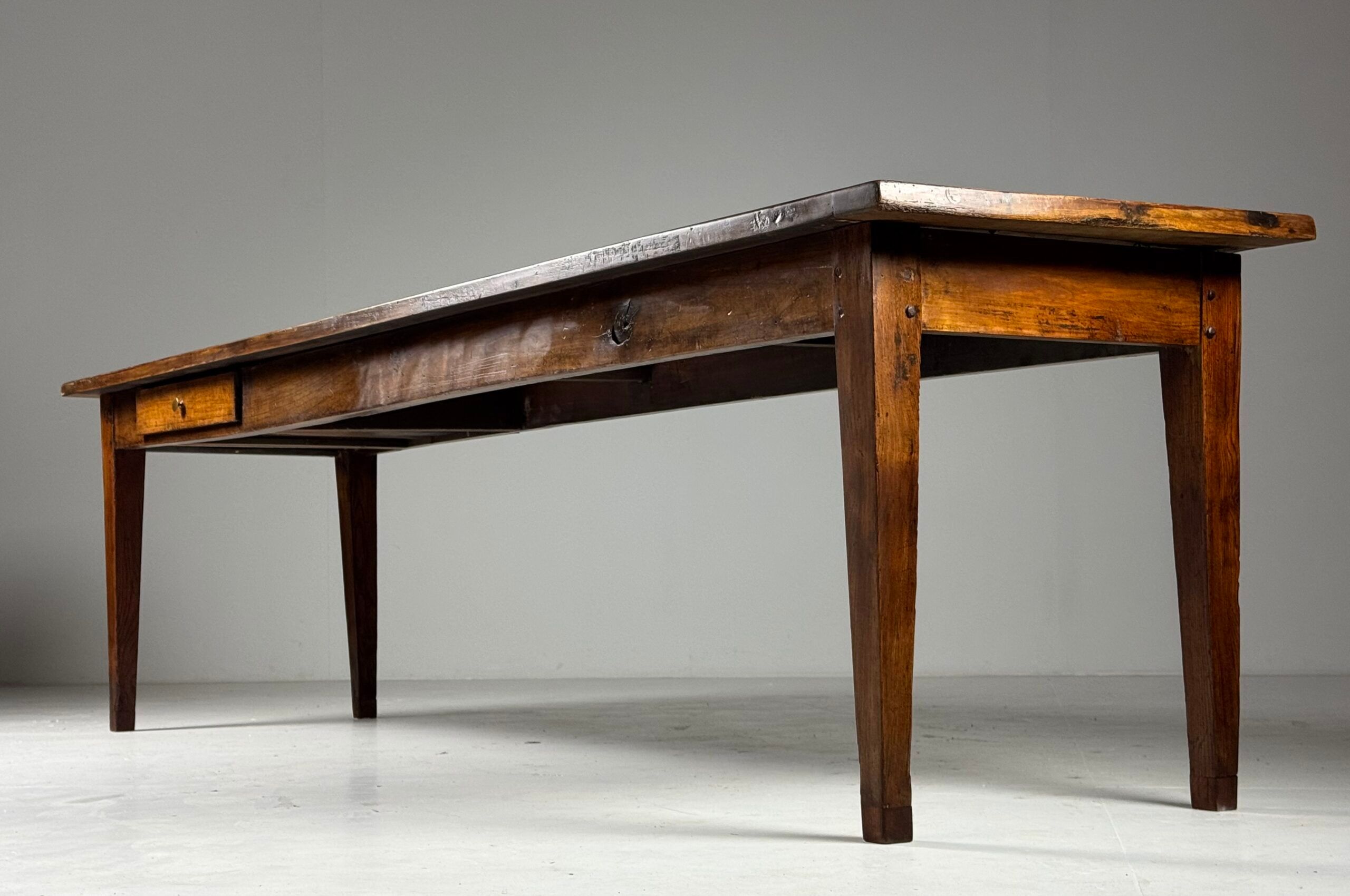Table de ferme française de 292 cm
