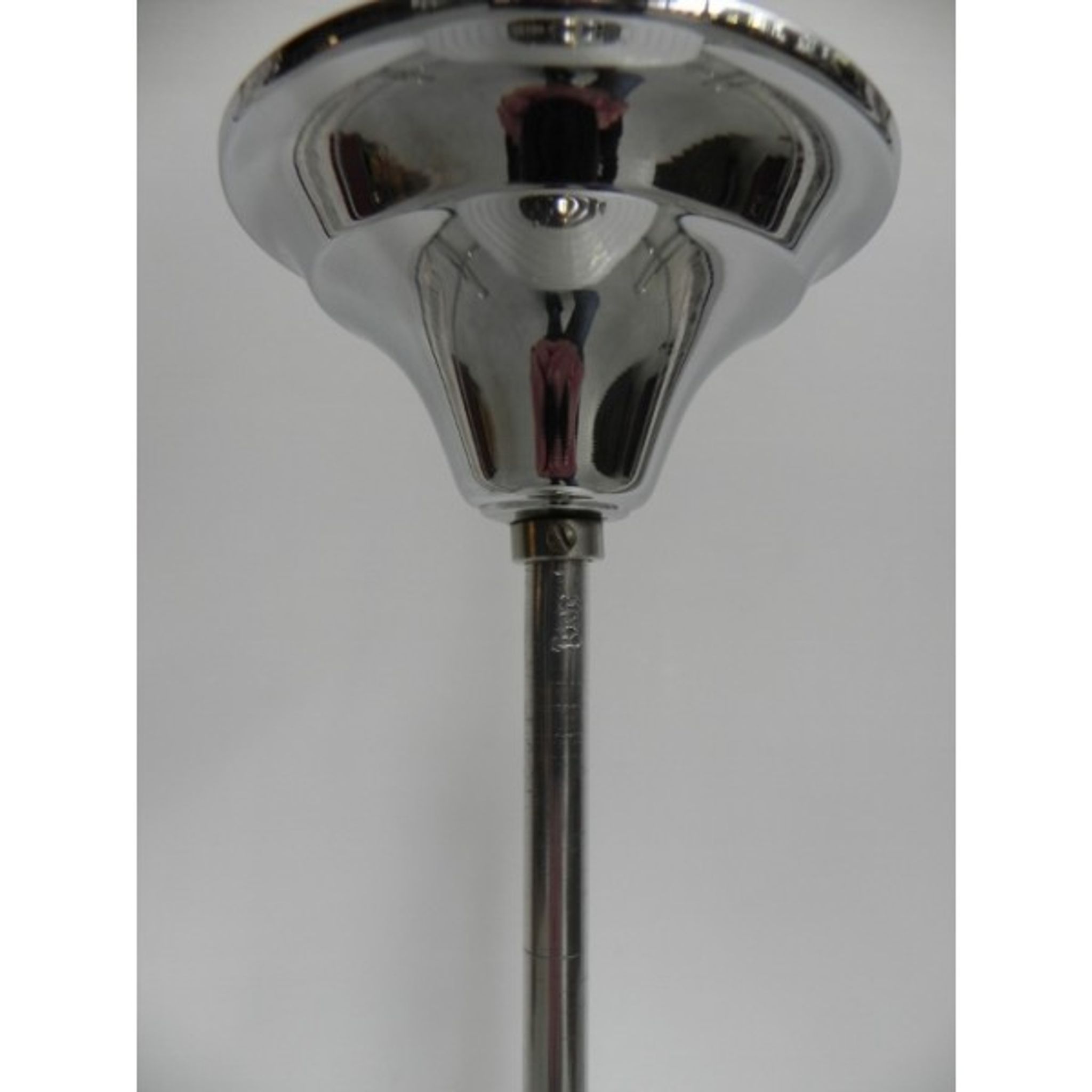 Suspension Deco with white glass sphere