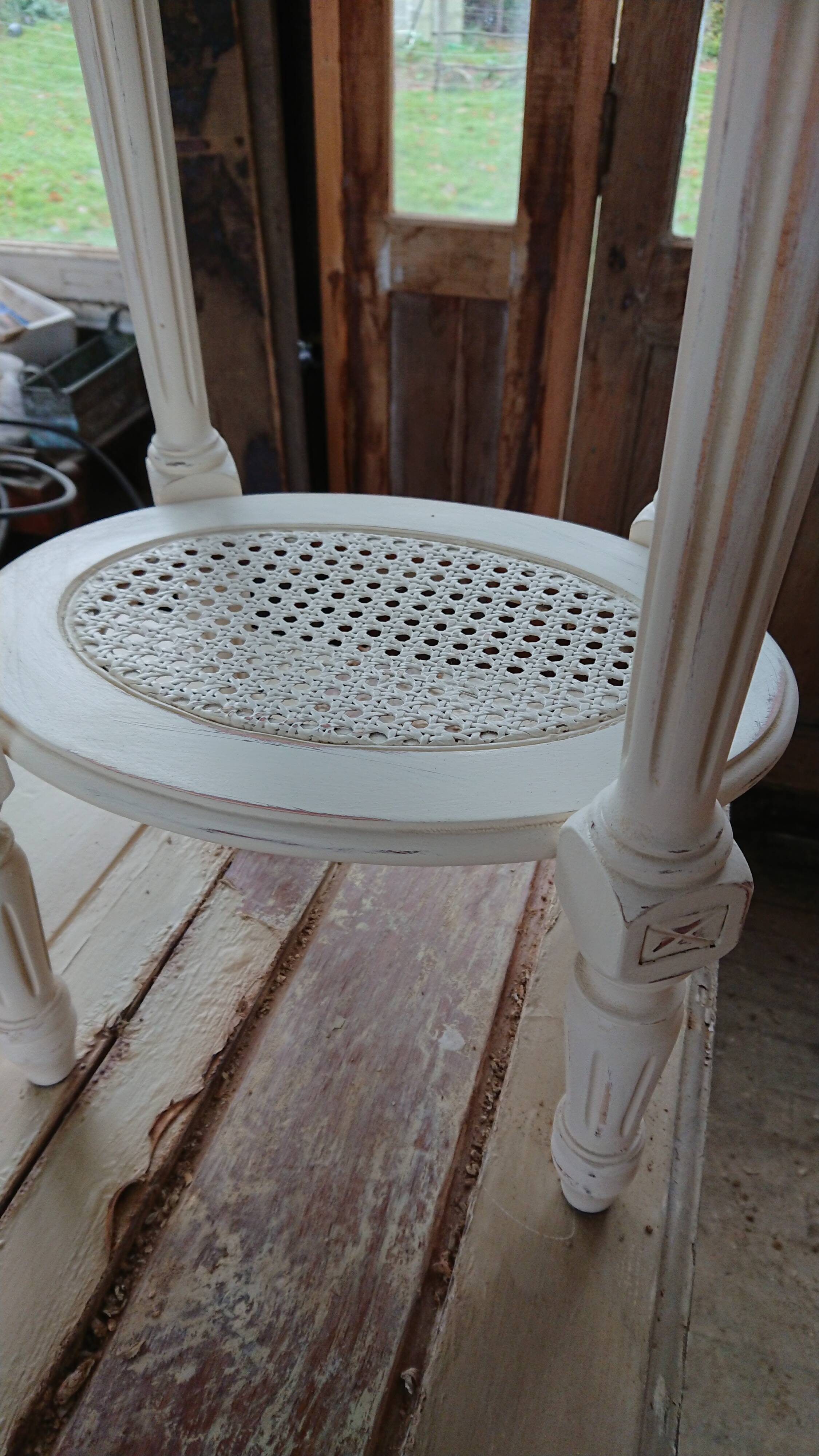 Bedside table Louis xvi patinated