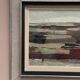 Original Swedish Oil on Panel – “Field Patches” by Evert Färhm (1901–1971) – Signed – 1968 – Vintage & Framed – 61 × 53 cm (24" × 20.9")
