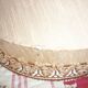 Lampshade pagoda greige rosé round scalloped headband Ø 56 cm