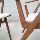 Pair of Scandinavian style bridge armchairs